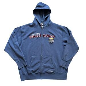 vintage y2k 2007 Wrangler national finals rodeo Las Vegas zip up hoodie 2000s 2X